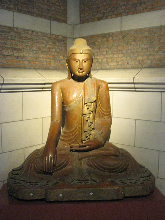 Buddha Image on the stairway in the Central University Library (Leuven)