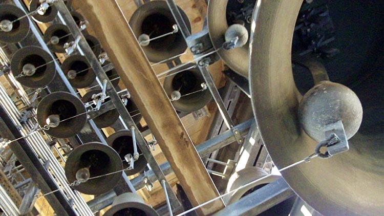 Carillon in the tower of the Central Library, Leuven