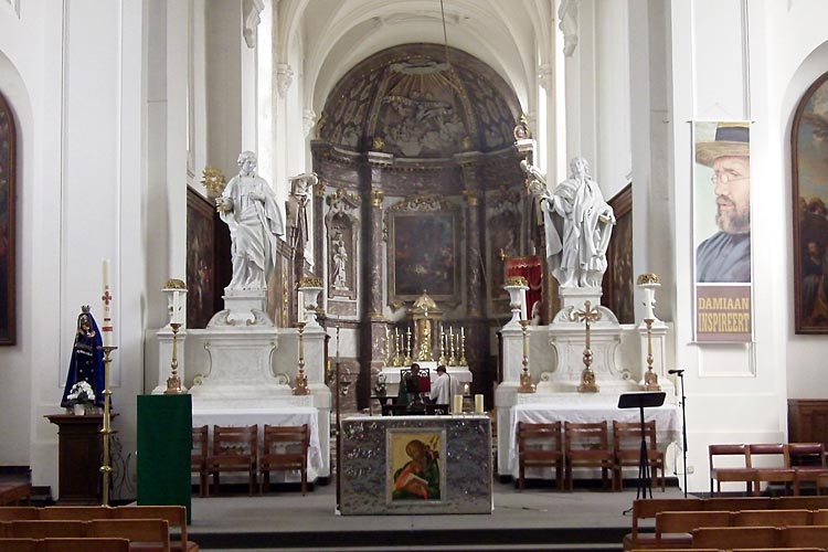 Inside Park Abbey Church in Heverlee