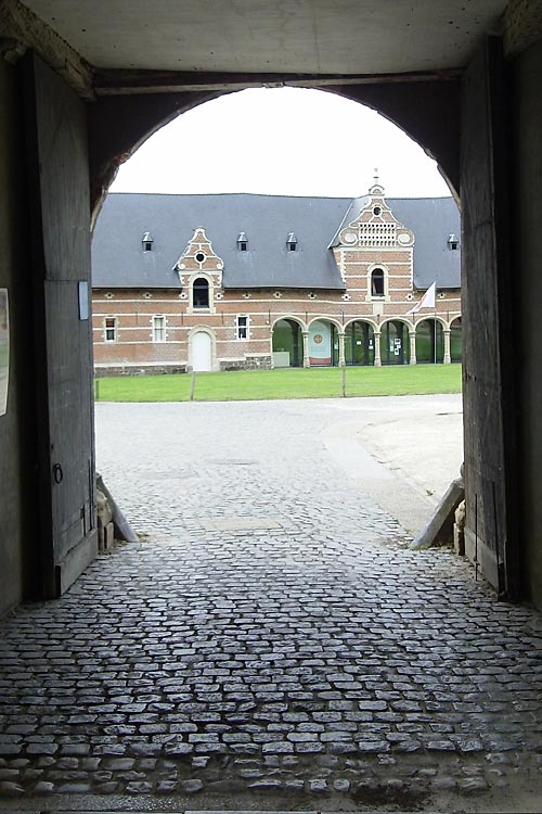 View through a Gate at Park Abbey in Heverlee