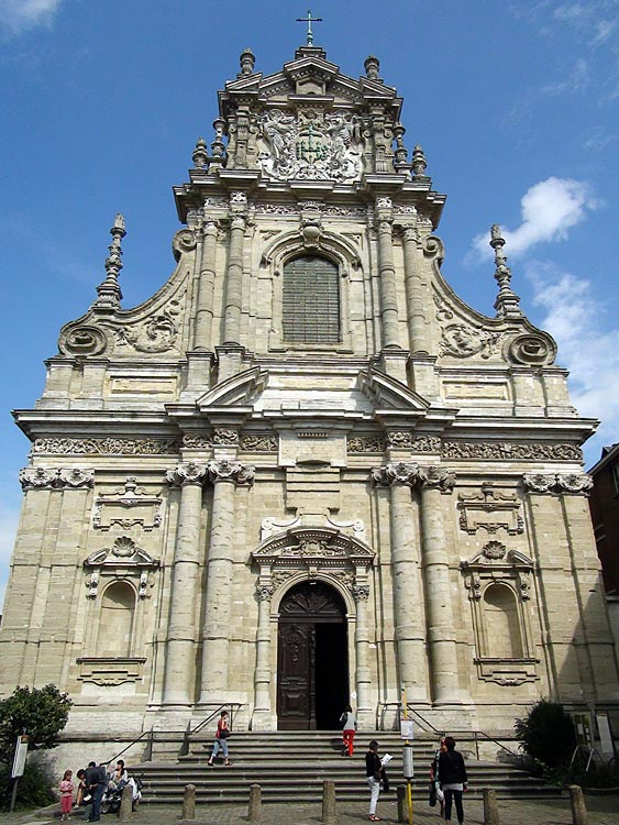 Facade of Saint Michael's Church, Leuven, Belgium